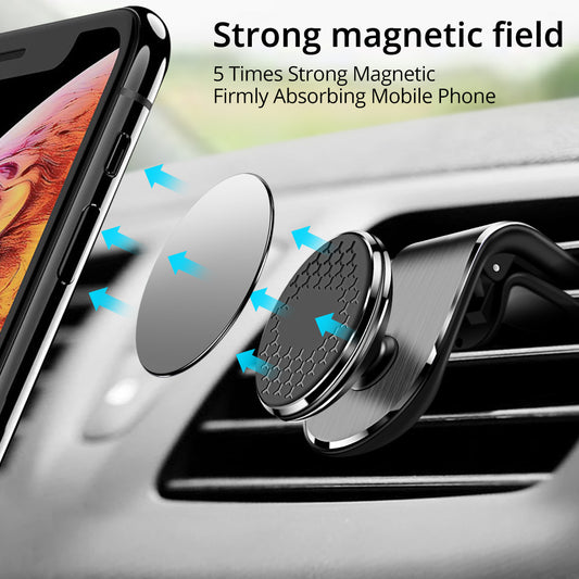 Magnetic Car Phone Holder – Air Vent Mount with 360° Rotation