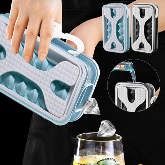2-in-1 portable silicone ice ball mold water bottle creative ice cube maker for summer drinks