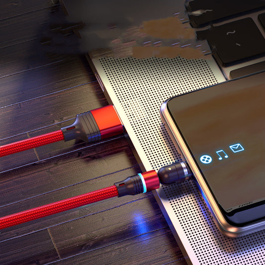 540° Rotating Magnetic Charging Cable – Fast USB Type-C Charger for Android