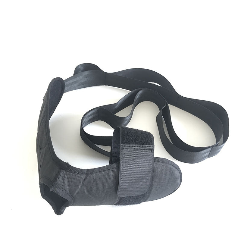 Black dog muzzle with straps on a white background