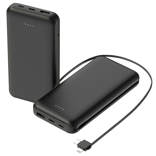 10000mAh Portable Power Bank – Dual Cable Phone Charger