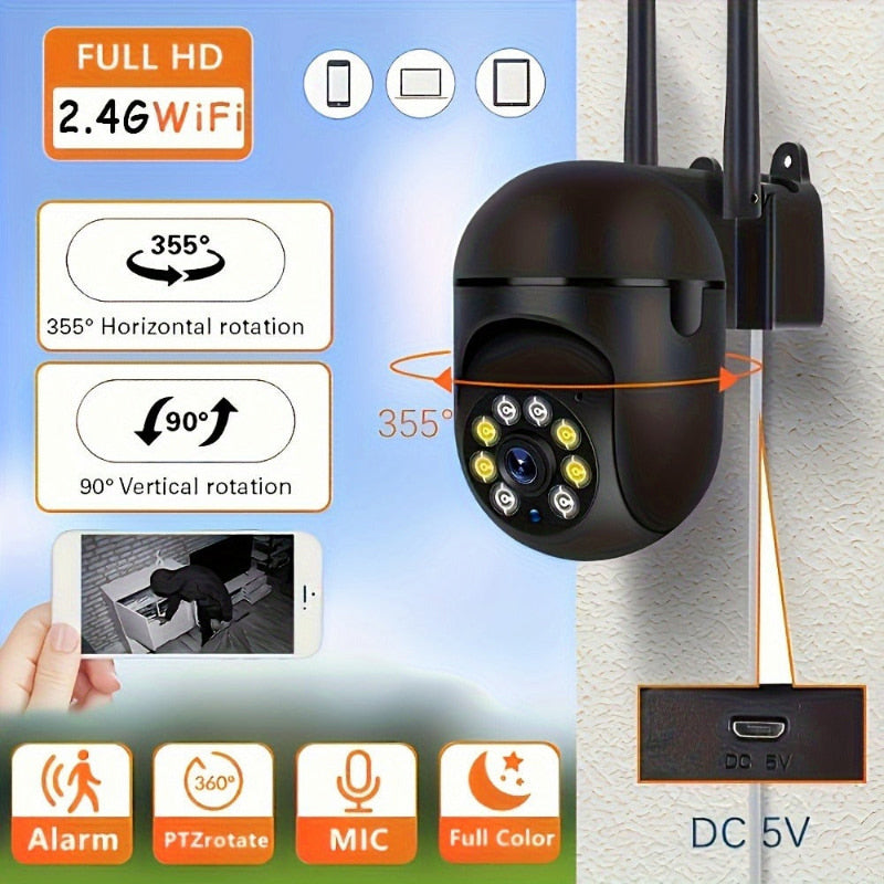 Black USB camera microphone plug-and-play device for meetings online classes and live streaming
