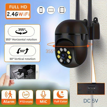 Black USB camera microphone plug-and-play device for meetings online classes and live streaming