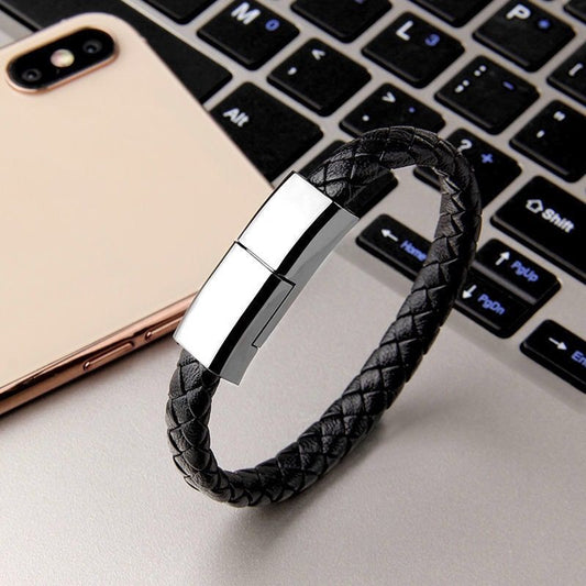 Bracelet charger USB charging cable for iPhone 14 13 USB-C micro devices portable stylish cord