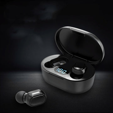 E7S mini TWS Bluetooth earbuds true wireless in-ear headset with charging case compact design