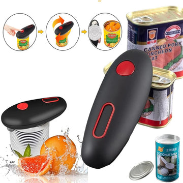 Electric can opener automatic one-touch jar bottle opener portable hands-free kitchen gadget