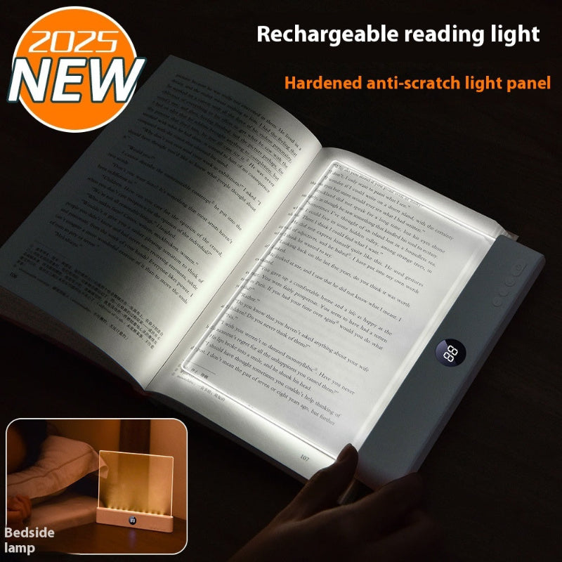 LED tablet reading light rechargeable clip-on book desk lamp portable study light