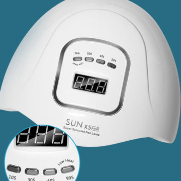 Quick-drying nail polish glue with baking lamp dryer fast curing manicure tool