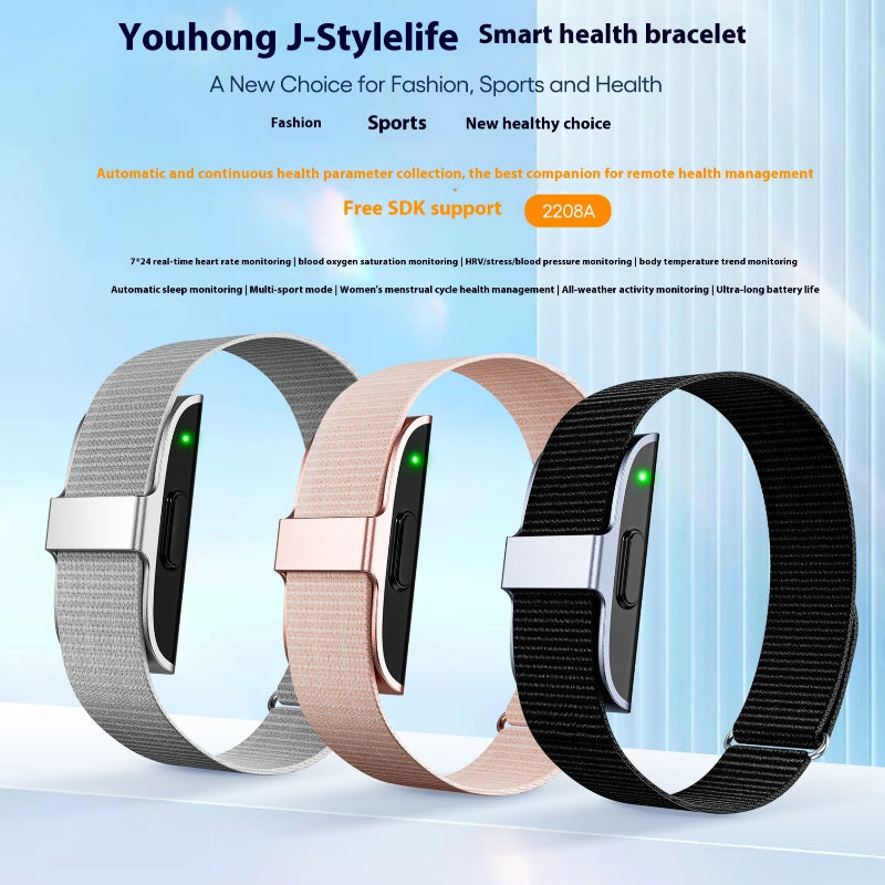 Smart sports watch fitness bracelet with heart rate monitoring and step counter