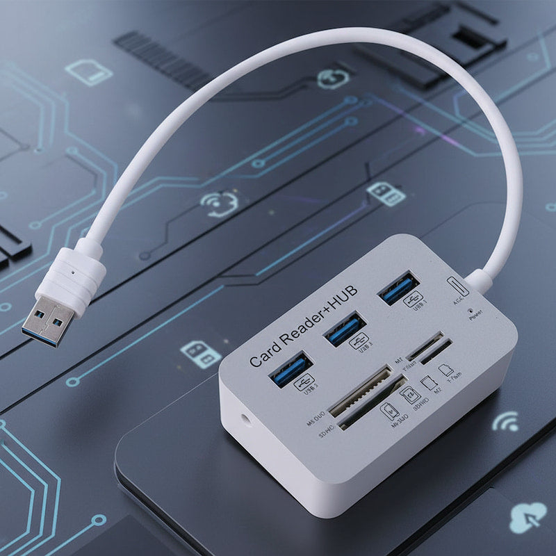 USB 3.0 hub high-speed multi-port divider for laptops, PCs, and computer accessories