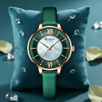 Ladies Fashion Leather Strap Watch – Elegant Casual Design