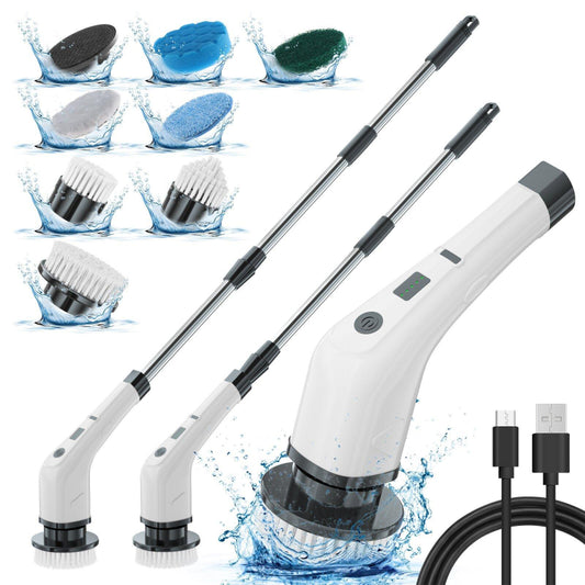 “Electric Cleaning Brush – Cordless Rechargeable Power Scrubber for Home & Bathroom”