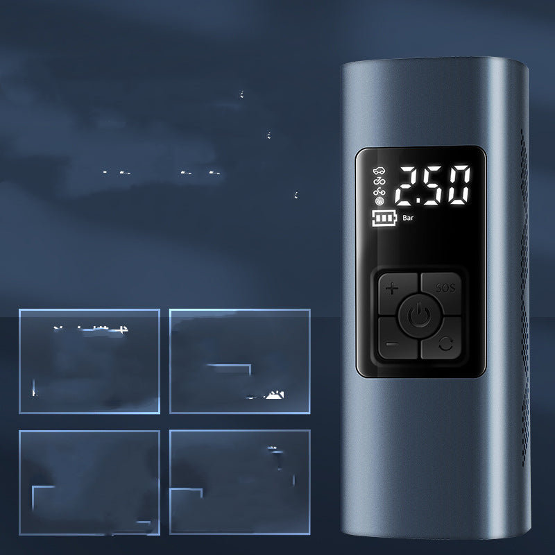 Digital device with screen and control buttons on a dark background