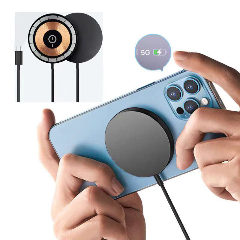 iPhone 17 Pro Pro Max 15W magnetic wireless fast charging pad compatible with iPhone 12–17 series 